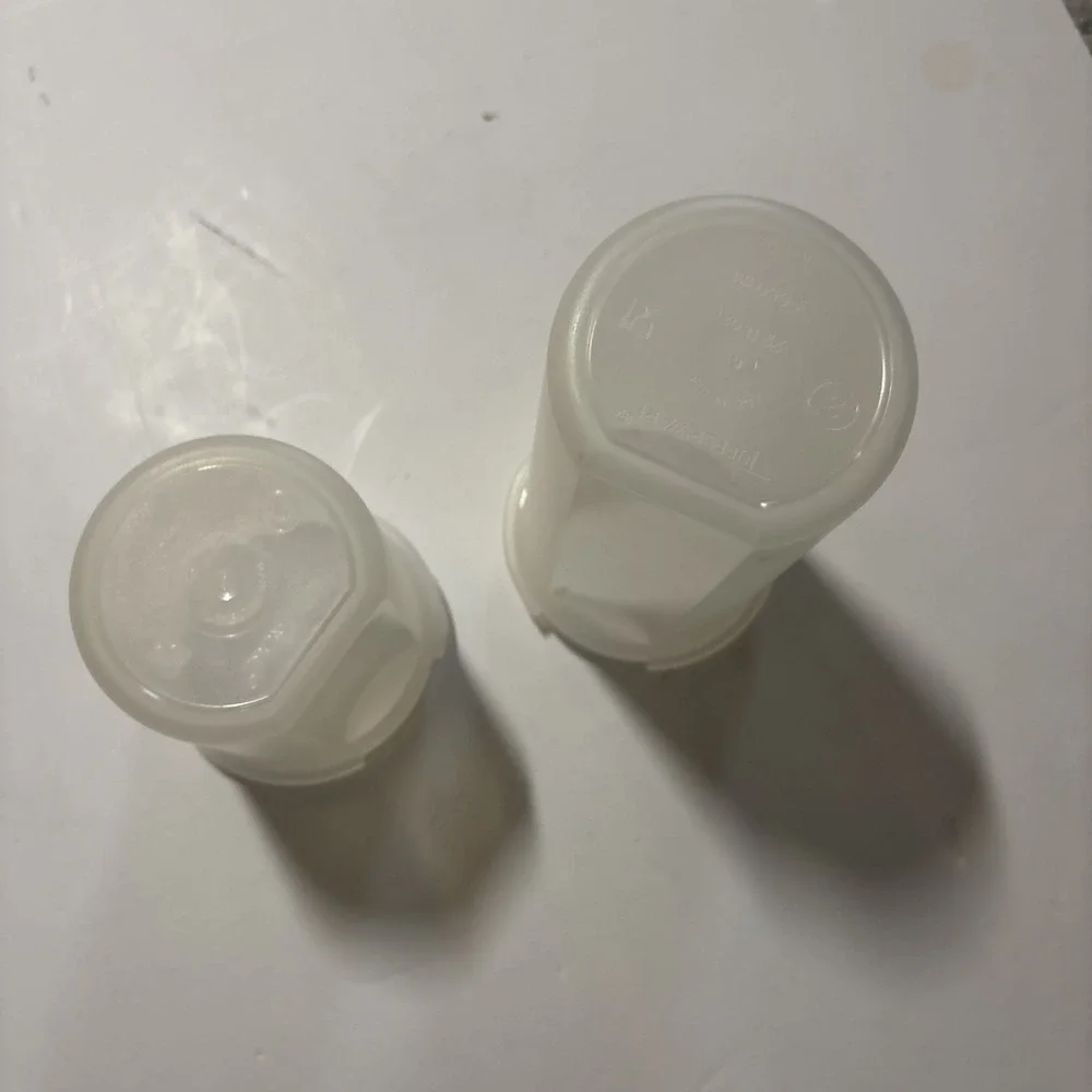 Tupperware Modular Mates Vintage Round 1606 & 1641 15 & 22oz No Lids EUC